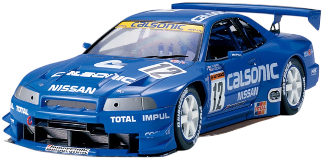 Model de asamblat TAMIYA Curse: Mașini -  Calsonic GT-R (R34)
