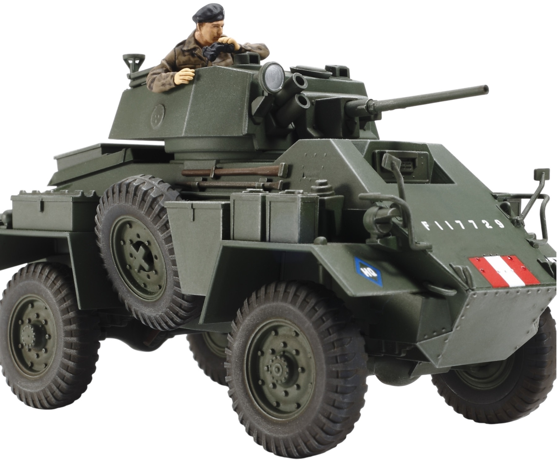 Model de asamblare TAMIYA Militar: Mașini - Mașină blindată britanică de 7 tone Mk.IV (TAM32587)