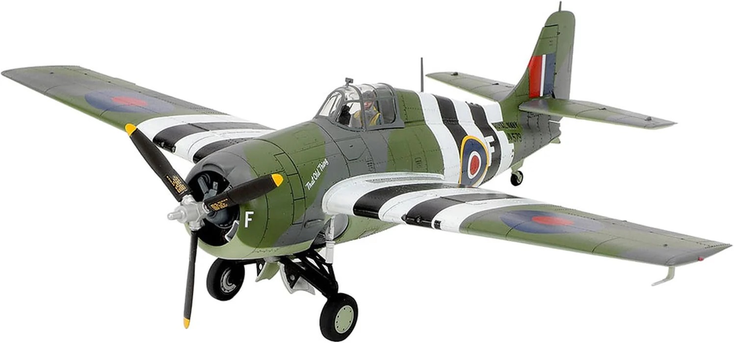 Model de asamblare TAMIYA Militar: Avioane - Grumman FM-1 Wildcat/Martlet Mk.V (TAM61126)