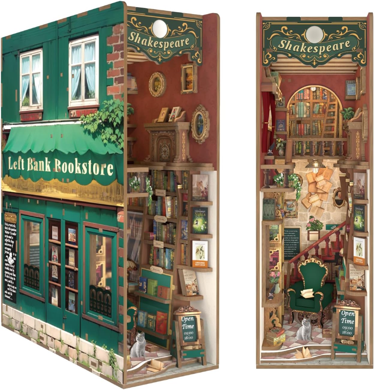 Model de asamblat Tonecheer - Librăria "Shakespeare"