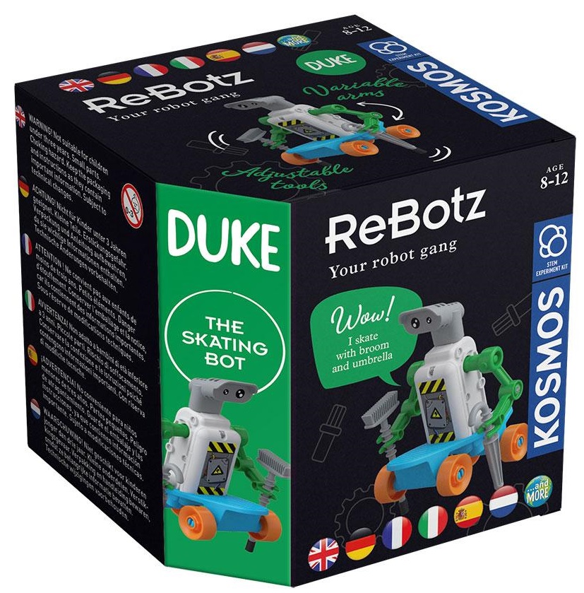 Jucărie de asamblat Kosmos ReBotz - Robot Duke Skater