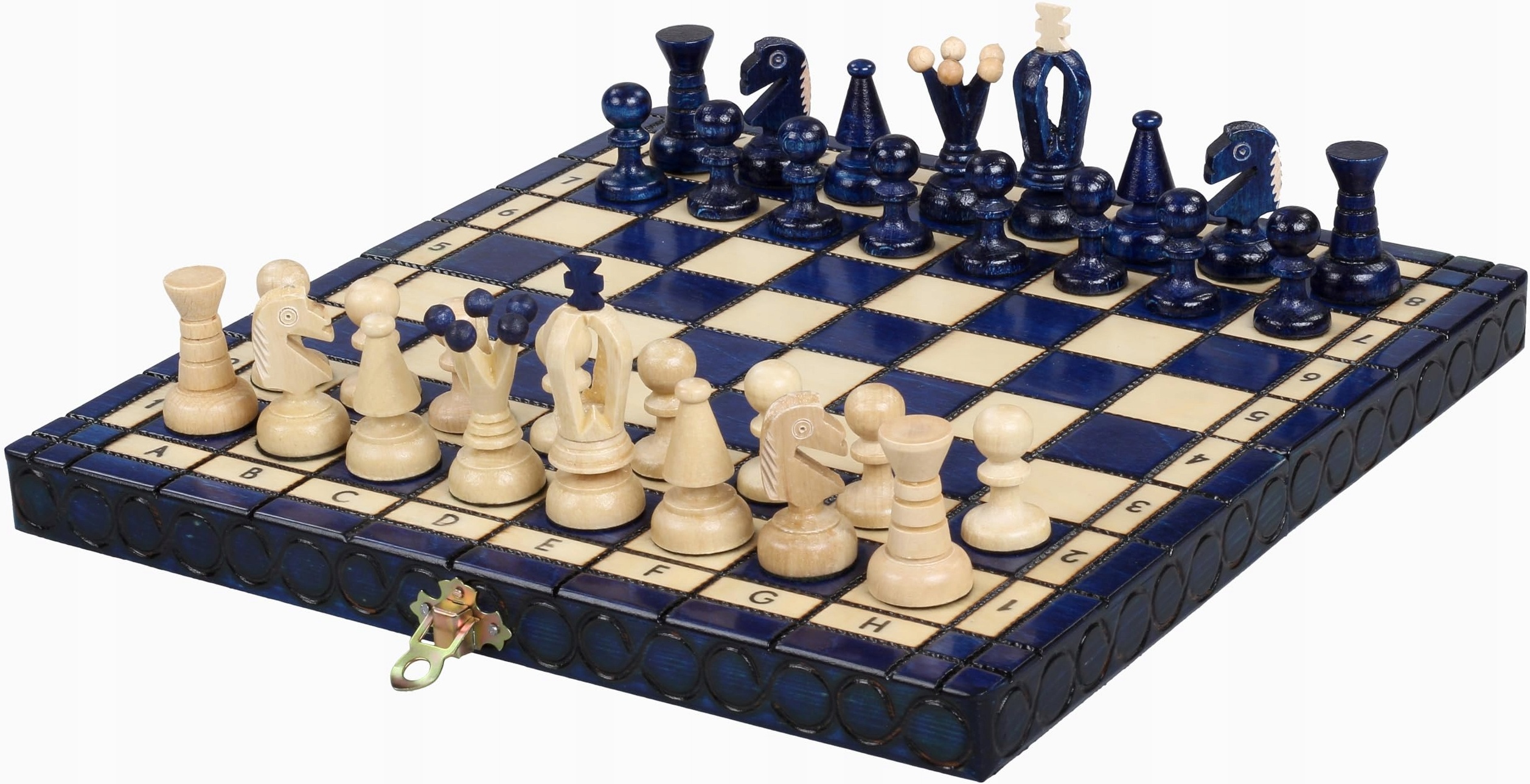Şah Sunrise - King's Chess Small, albastru