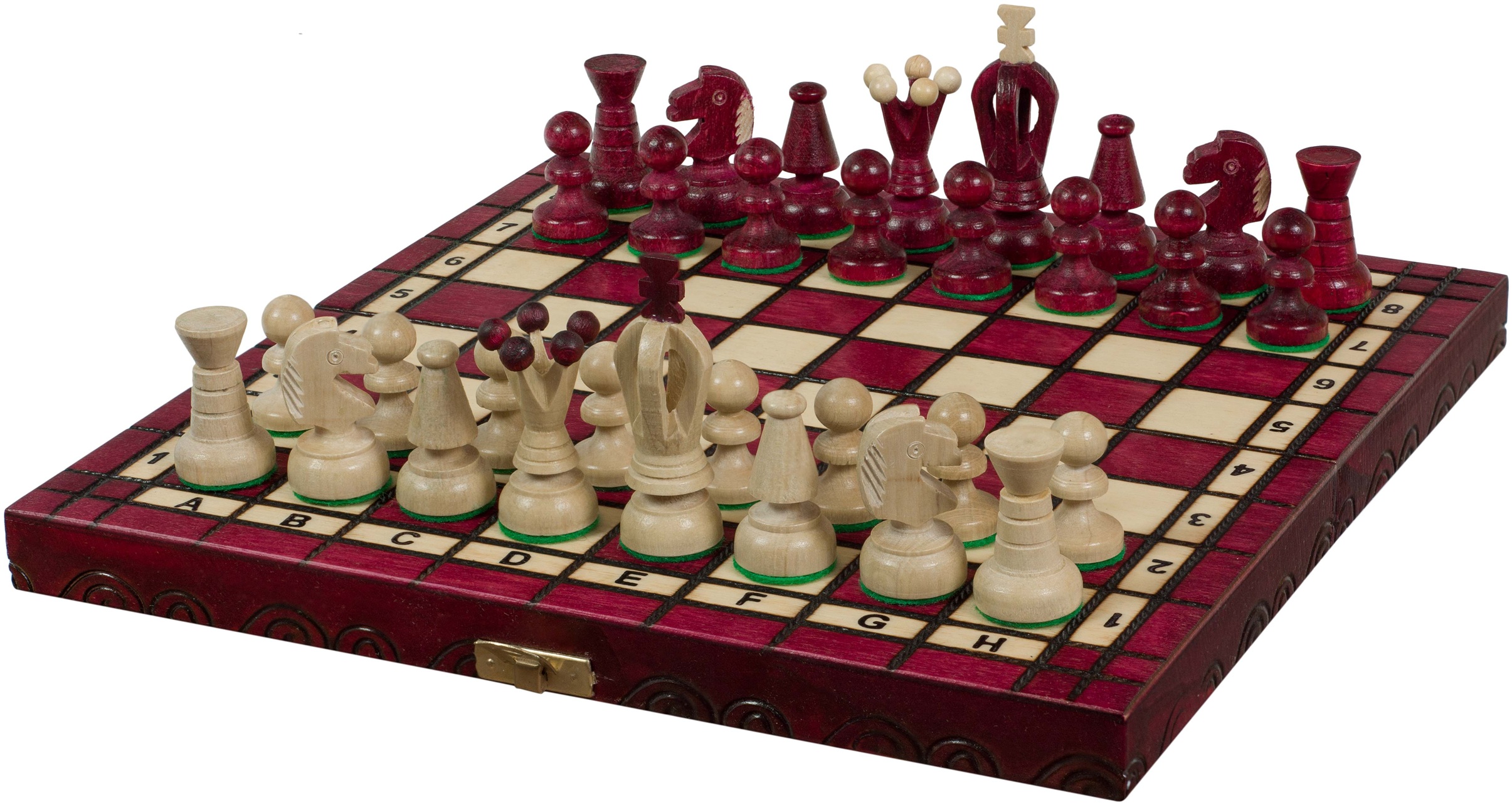 Şah Sunrise - Small King's Chess, rosu