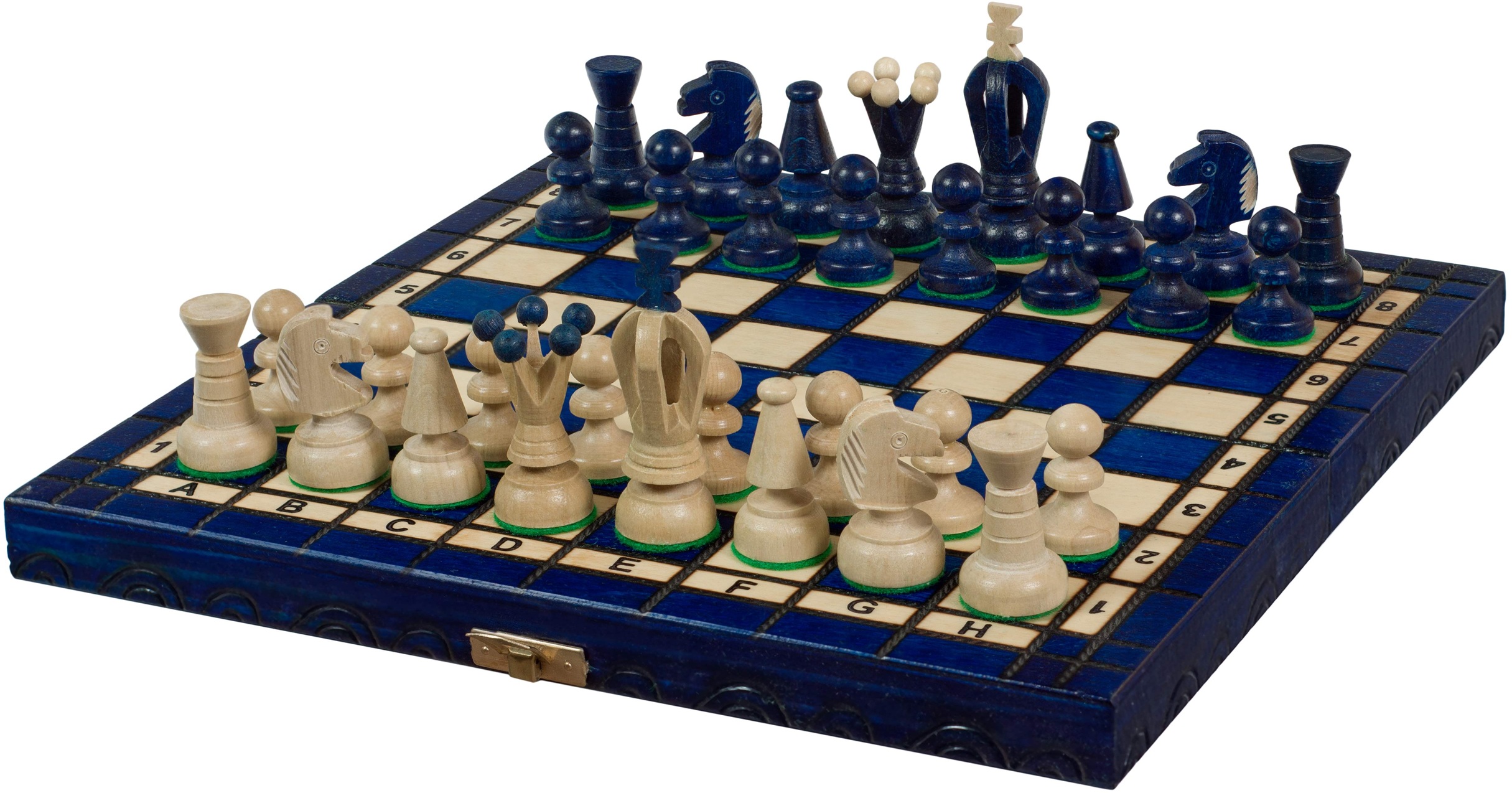 Şah Sunrise - Small King's Chess, albastru