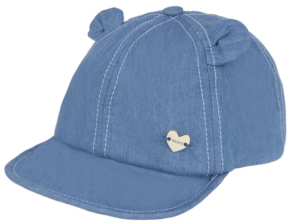Șapcă cu cozoroc Mayoral - Cu urechi, denim, mărimea 50