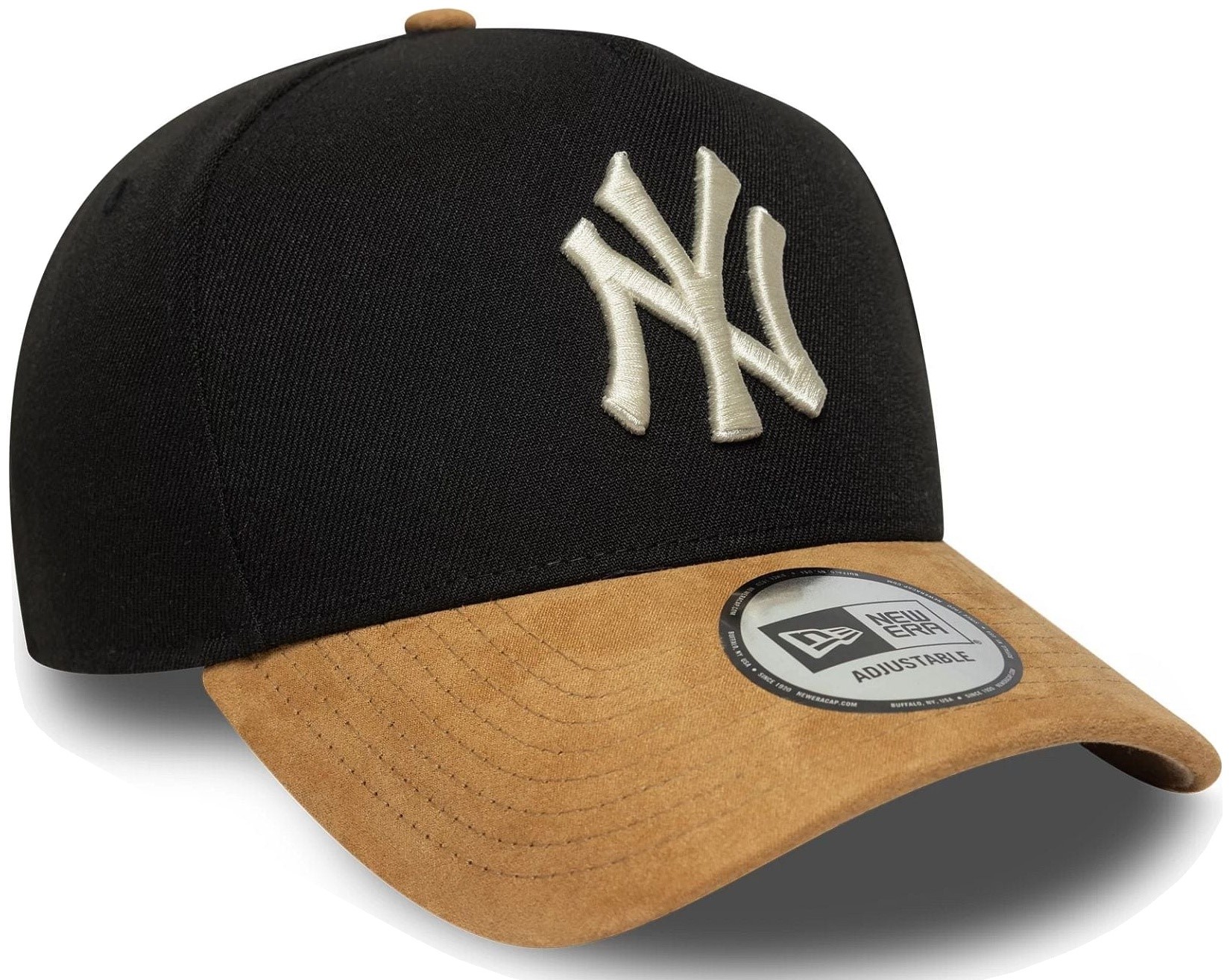 Șapcă cu cozoroc New Era - New York Yankees MLB 9FORTY E-Frame, negru/maro