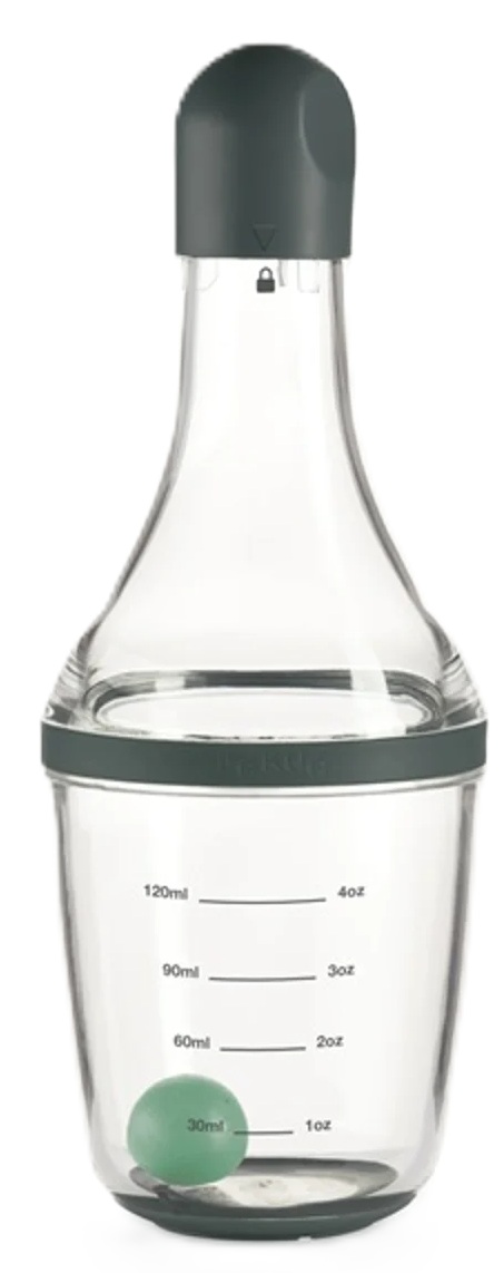 Shaker pentru dressing Lekue – 200 ml, gri