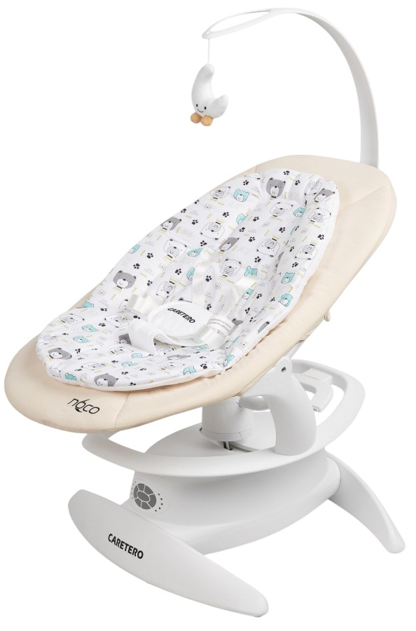 Șezlong și balansoar 2 în 1 Caretero - Rocker Noco, bej
