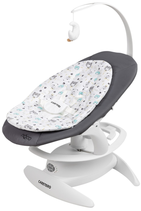 Șezlong și balansoar 2 în 1 Caretero - Rocker Noco, grafit
