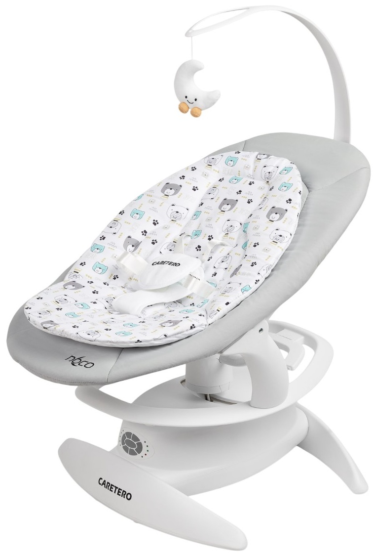 Șezlong și balansoar 2 în 1 Caretero - Rocker Noco, gri
