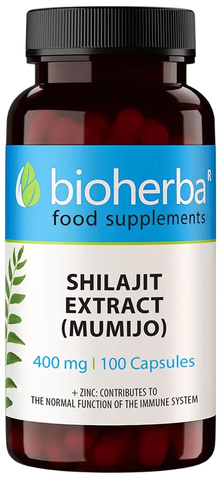 Shilajit Extract (Mumijo), 400 mg, 100 capsule, Bioherba