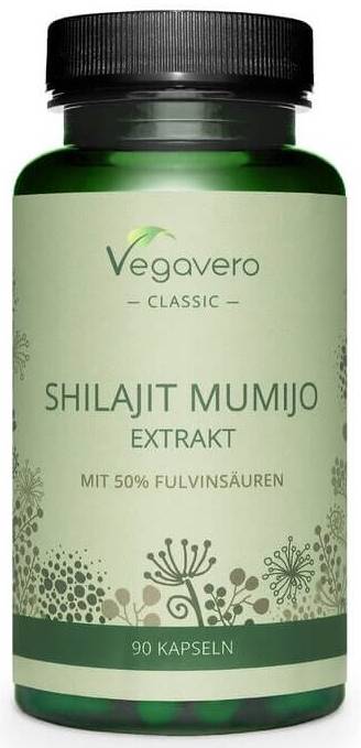Shilajit Mumijo Extrakt, 90 capsule, Vegavero