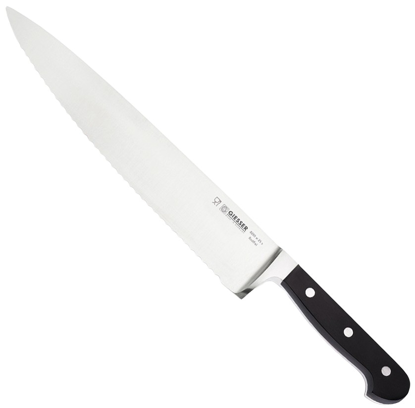 Cuțit de bucătar cu zimțare lată  Giesser - 25 cm
