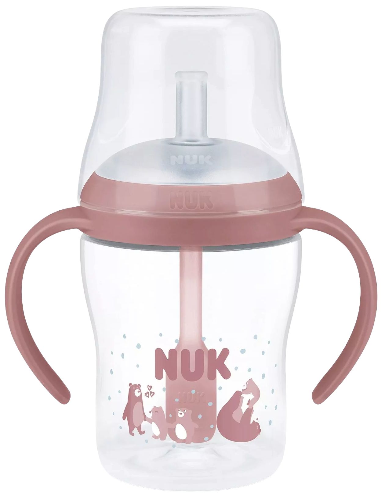 Biberon NUK Perfect Match - Cu pai de silicon, TC, РР, 150 ml, Urs