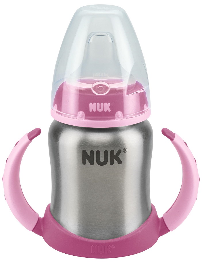 Sticlă din oțel inoxidabil Nuk First Choice, 150 ml, roz