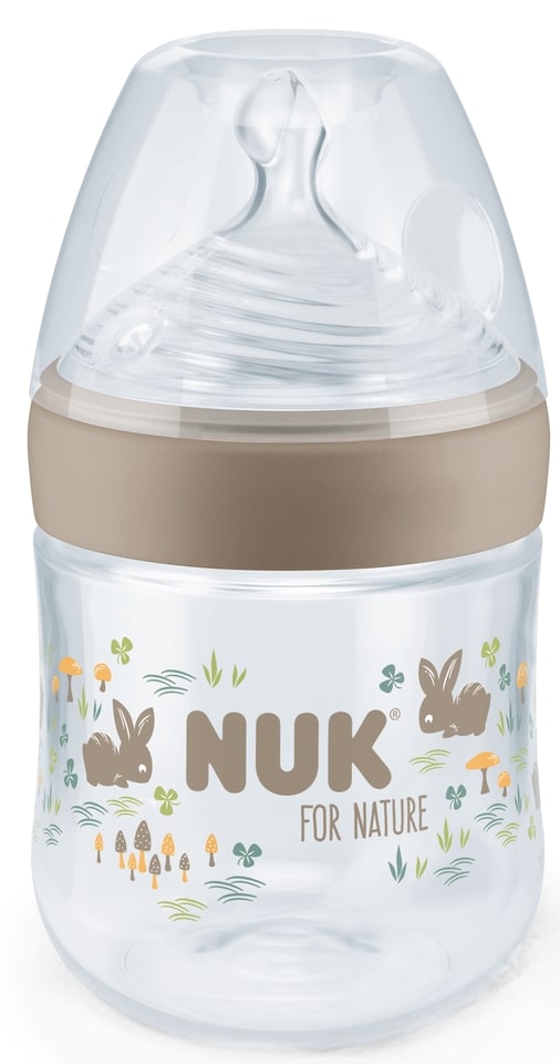 NUK for Nature Silicone Soother Bottle - 150 ml, mărimea S, bej