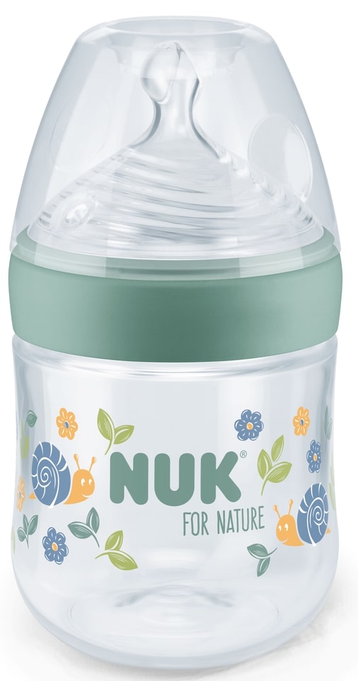 NUK for Nature Silicone Soother Bottle - 150 ml, mărimea S, verde