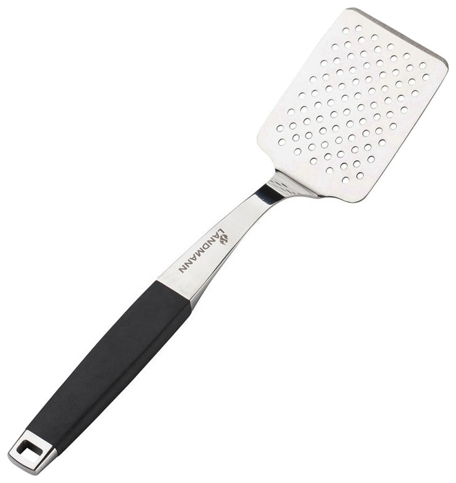 Spatulă pentru grătar Landmann - 13621, oţel inoxidabil, 42 х 9.5 х 5 cm