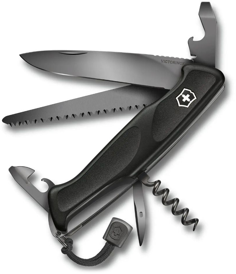 Cuțit de buzunar elvețian Victorinox - Ranger Grip 55, Onyx Black