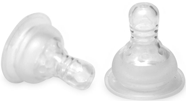 Set 2 Tetine din silicon Lorelli - Anti-colic, flux normal, marime S