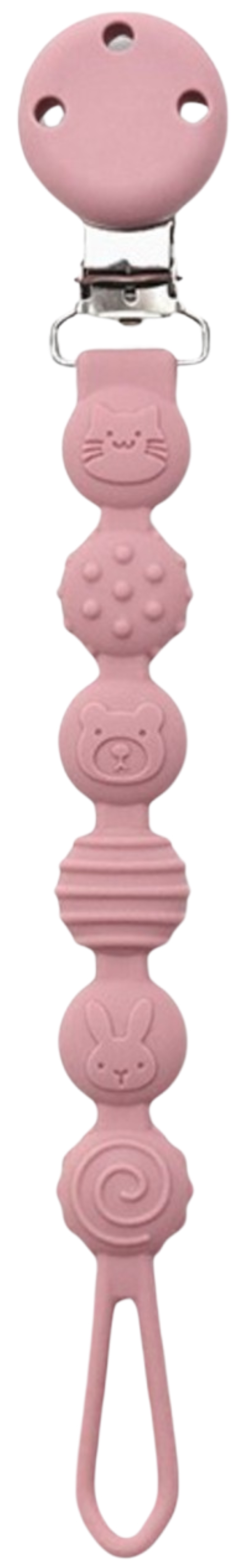 Suport pentru tetină din silicon Lorelli Premium - Deep Pink