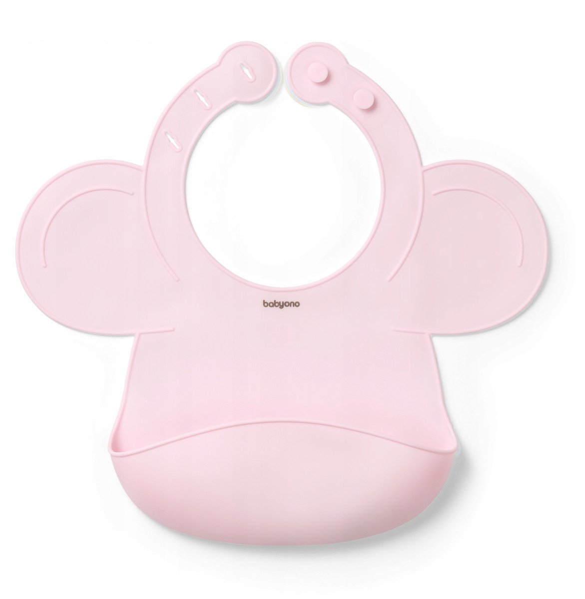 Baveta din silicon BabyOno - Roz