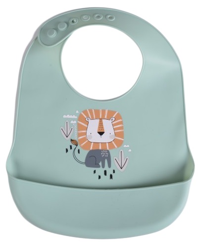 Bavetă din silicon Cangaroo - Rooibos, albastra