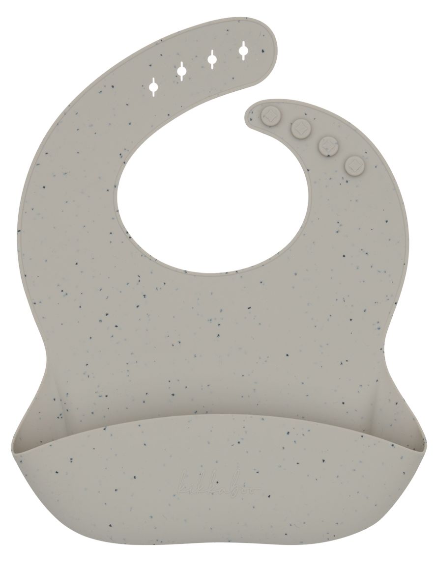 Bavetă din silicon  KikkaBoo Platinum Silicone - Sand