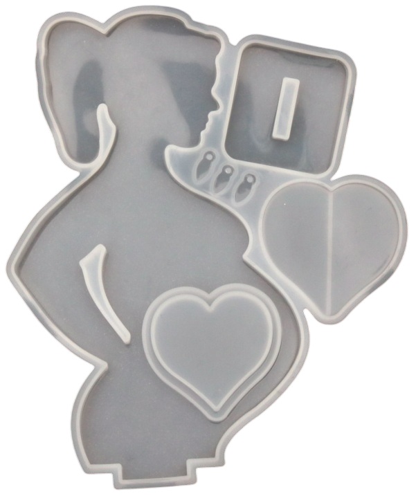 Mold din silicon (formă) Em Art – Femeie însărcinată, 272 x 224 x 11 mm