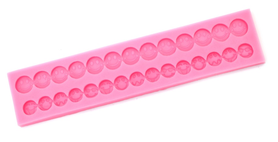 Formă de silicon Em Art  - Emoji-uri, 187 x 42 x 8 mm