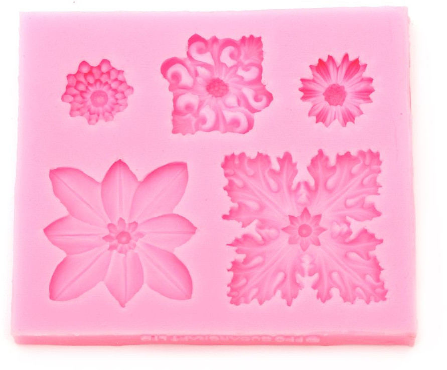 Mold de silicon (formă) Em Art - Flori, 77 x 90 x 13 mm