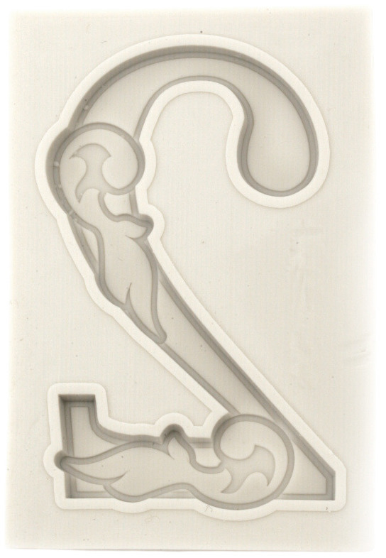 Mold din silicon (calup) Em Art - Numărul 2, 80 x 54 x 8 mm