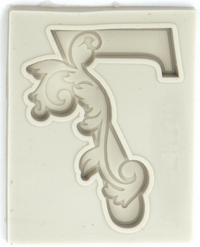 Mold din silicon (calup) Em Art - Numărul 7, 80 x 63 x 8 mm
