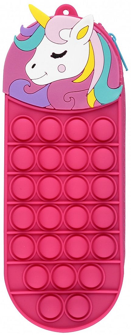 Penar din silicon  Starpak Pop-It - Unicorn, cu 1 fermoar