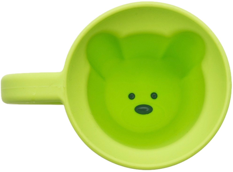 Pahare din silicon Melii - Albastru și verde, 200 ml