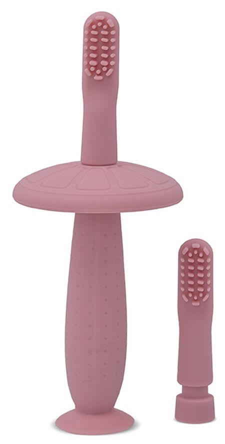 Periuță de dinți din siliconLorelli - Cu siguranță, Blush Pink