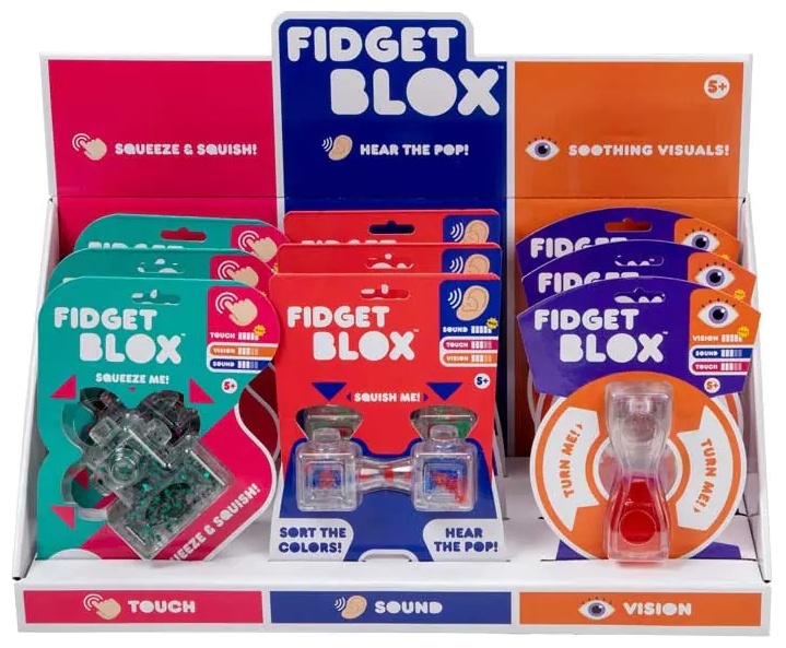 Formă din silicon pentru frământare Goliath - Fidget Blox, sortiment