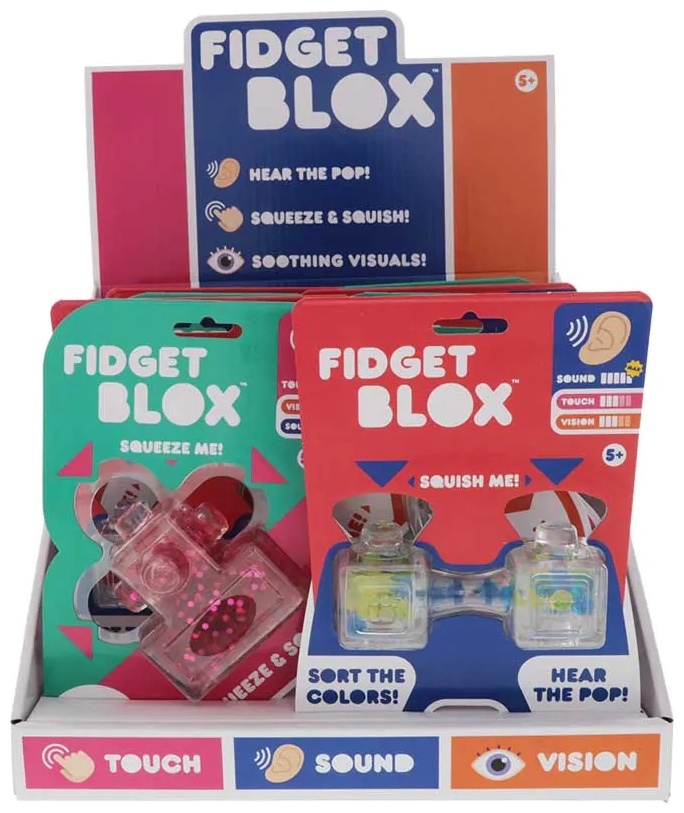Formă din silicon pentru frământare Goliath - Fidget Blox, mix, sortiment