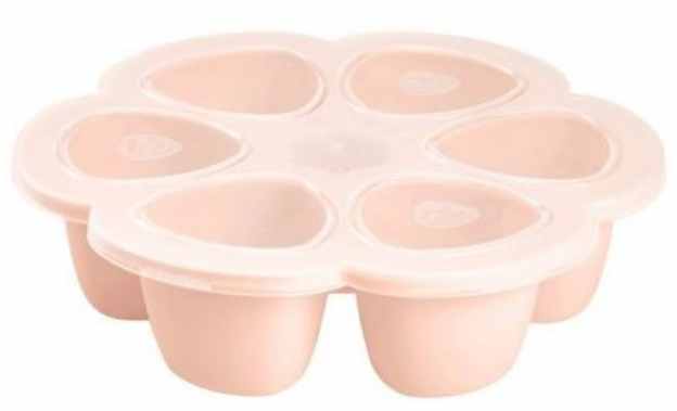 Formă de silicon pentru congelare Beaba - 6 х 150 ml, roz