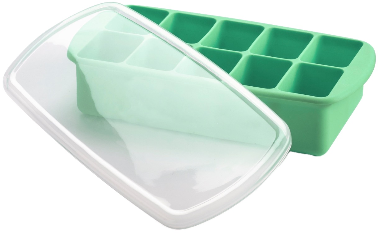 Formă de silicon pentru congelare Melii - 10 x 59 ml, verde