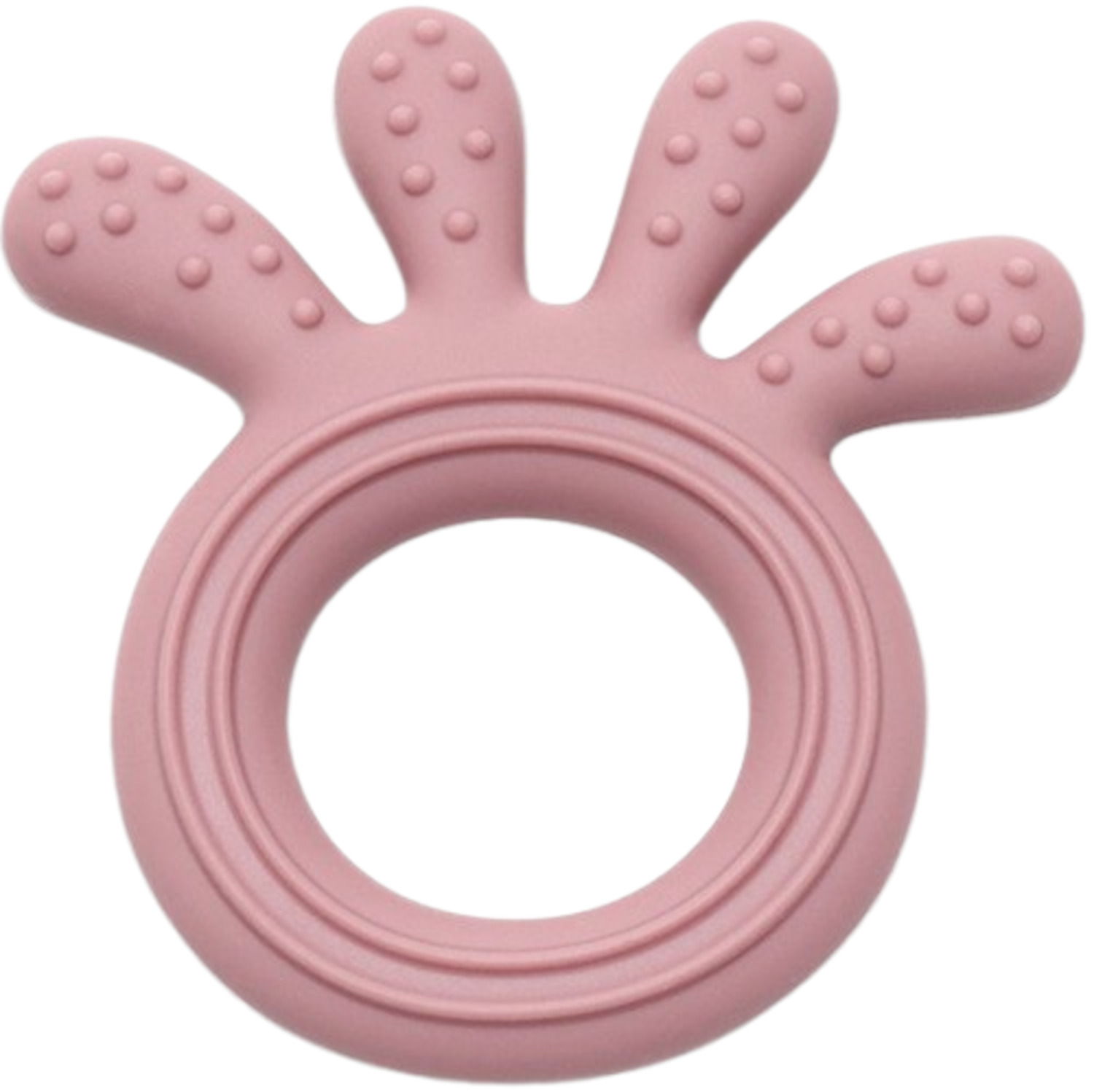 Dispozitiv de dentiție din silicon Lorelli Premium - Caracatiță, Deep Pink