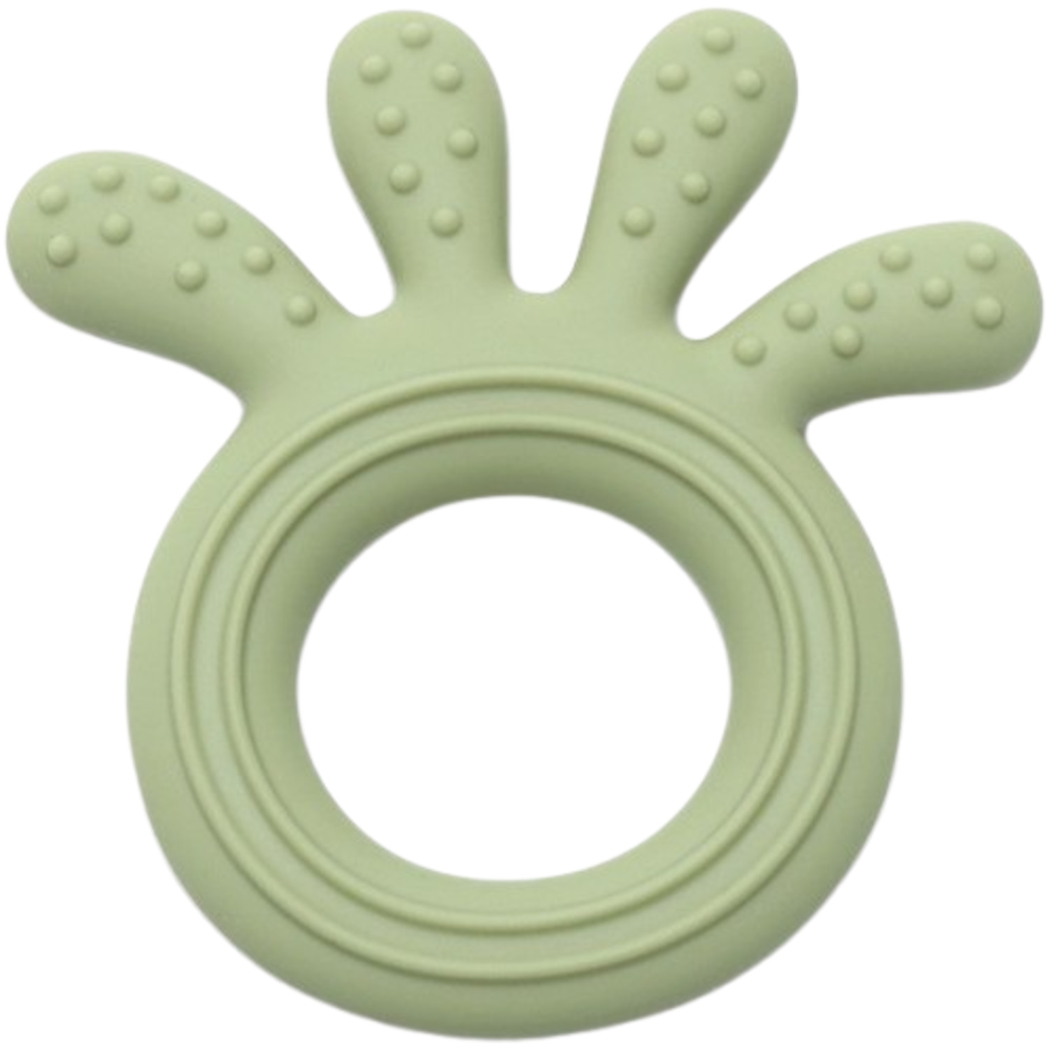 Dispozitiv de dentitie din silicon Lorelli Premium - Caracatiță, Fresh Green
