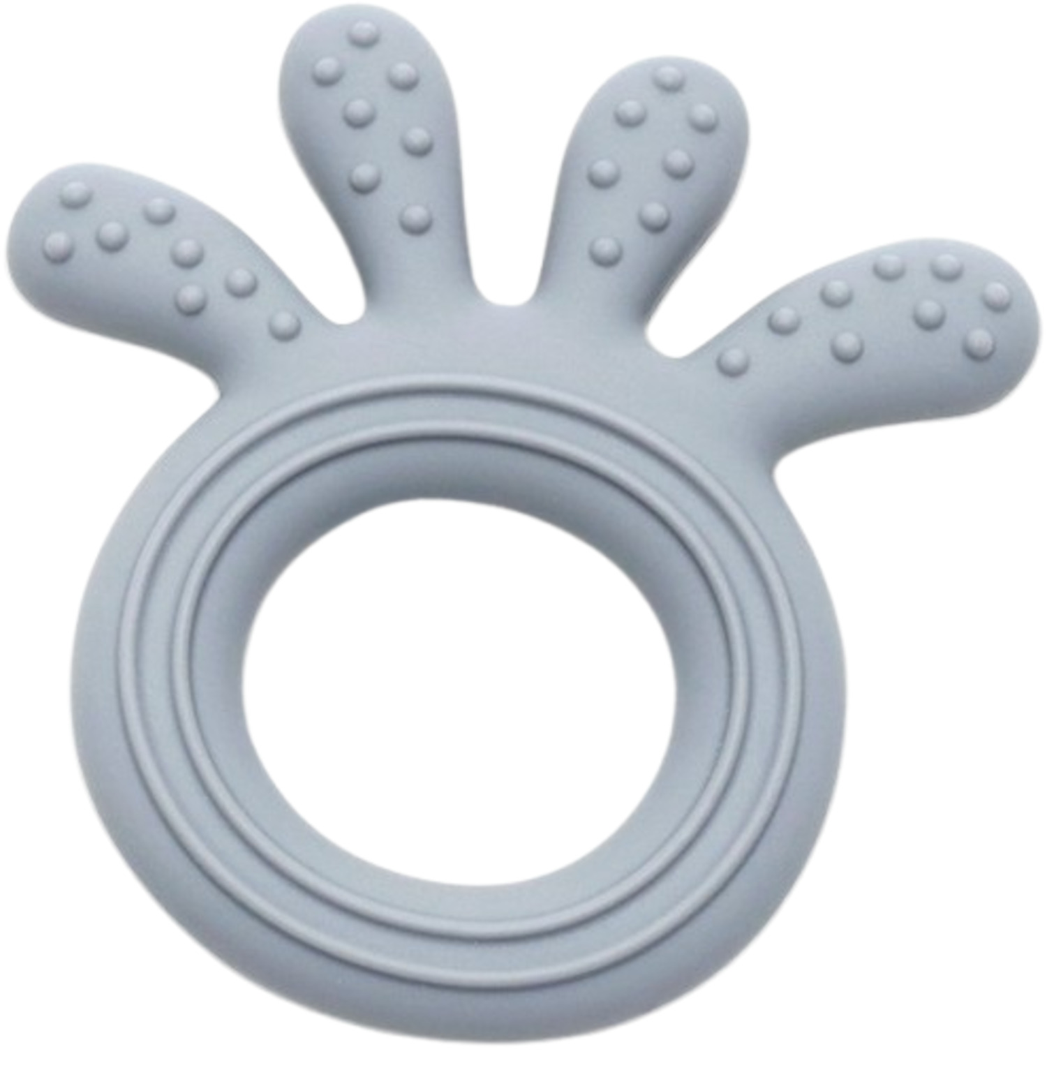 Dispozitiv de dentitie din silicon Lorelli Premium - Caracatiță, Grey