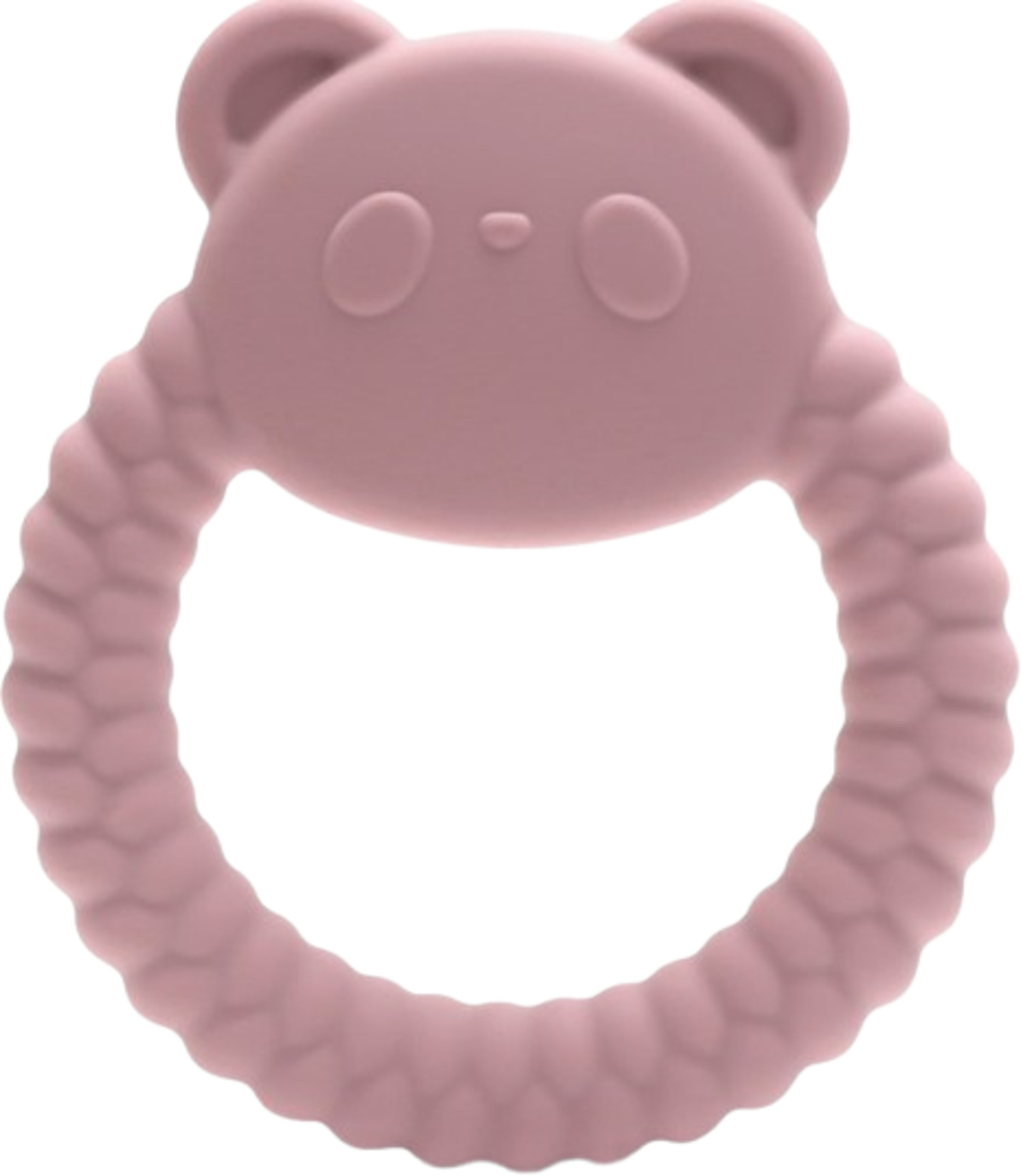 Dispozitiv de dentitie din silicon Lorelli Premium - Panda, Deep Pink
