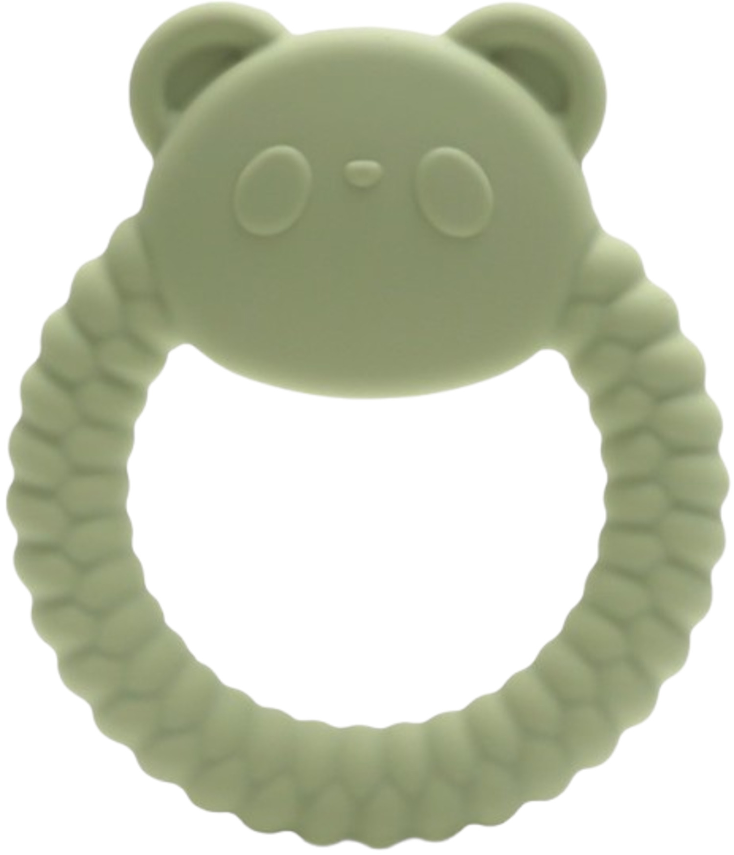 Dispozitiv de dentitie din silicon Lorelli Premium - Panda, Fresh Green