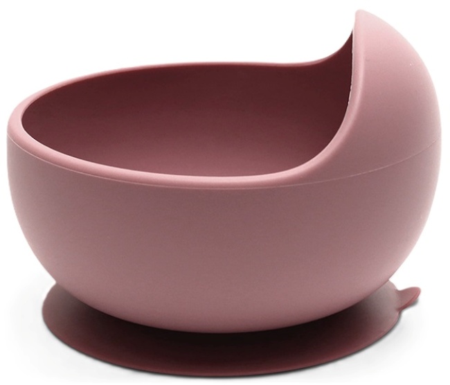Bol din silicon cu vid Lorelli - Natural, Dink Pink