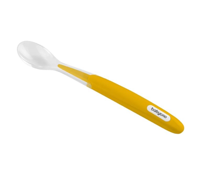 Lingurița de silicon  Babyono - gelben
