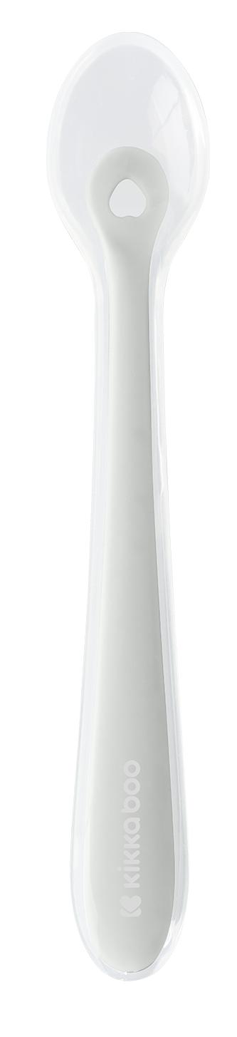 Linguriță din silicon  KikkaBoo - 4 luni+, Sand