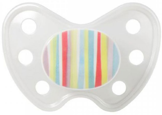 Baby Nova Suzeta Dentistar din silicon, marimea 3, in dungi