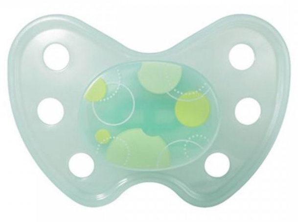 Suzeta din silicon Baby Nova - Dentistar, marimea 3, buline